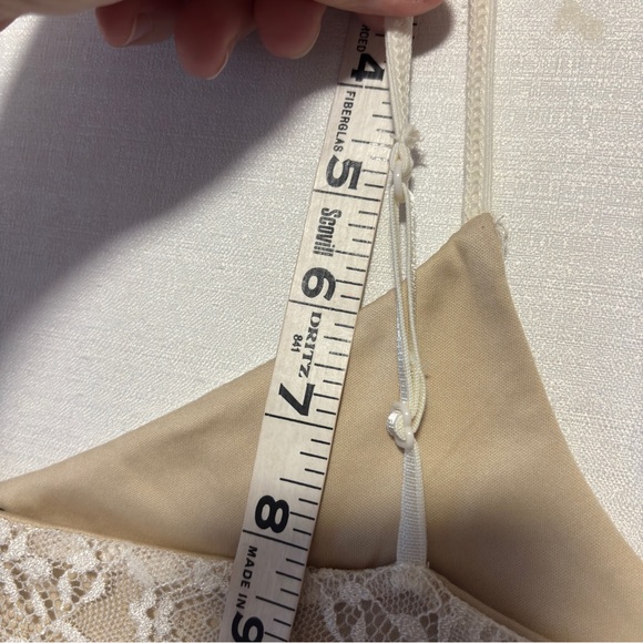 Maurices Floral Cream Nylon Lace Fairy Cami Camisole Adjustable spaghetti straps - Picture 9 of 13